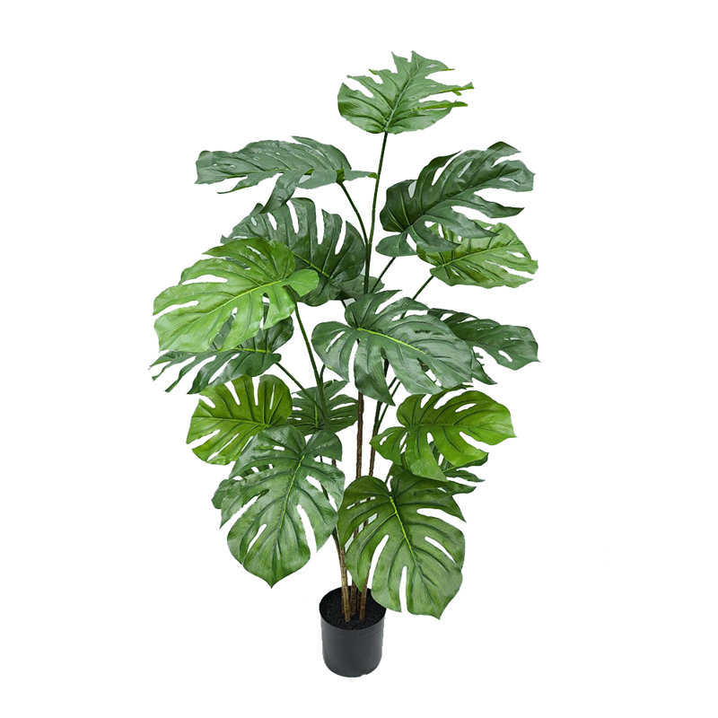 Primrue Artificial Real Touch Philodendron Plant & Reviews Wayfair